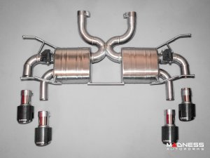 Jaguar F-TYPE Performance Exhaust System - MADNESS - 5.0L V8 - Dual Side Exit - Electronic Valve Design - Black Chrome Exhaust Tips